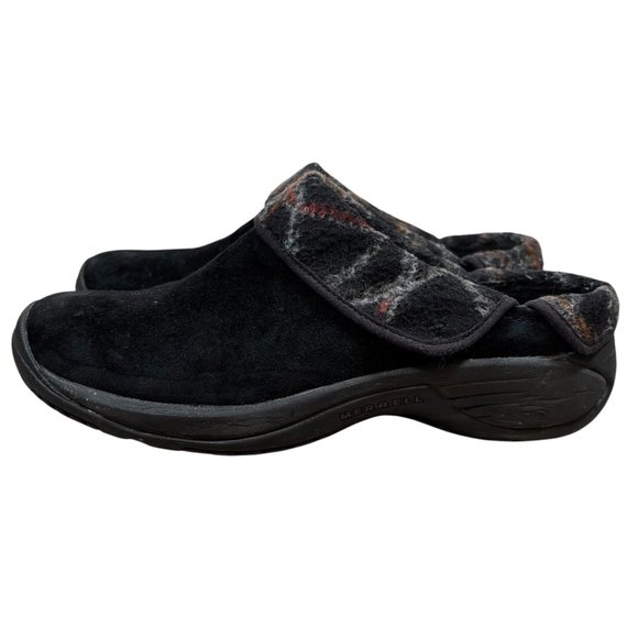 Merrell Encore Black Velvet Clogs - Picture 1 of 7